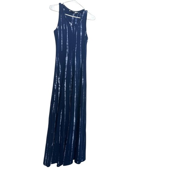 Proenza Schouler Tie Dye Long Maxi Dress Womens XS Blue White Nautical Flowy USA - Picture 16 of 16